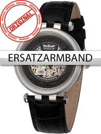 Perigaum Uhrenarmband Leder, schwarz - Bild 1
