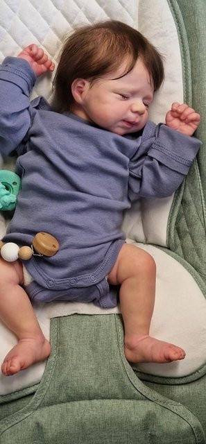 NPK Reborn-Babypuppe Pascale, 19 Zoll, Silikon, Weiß, Bunt / Mehrfarbig - Bild 1