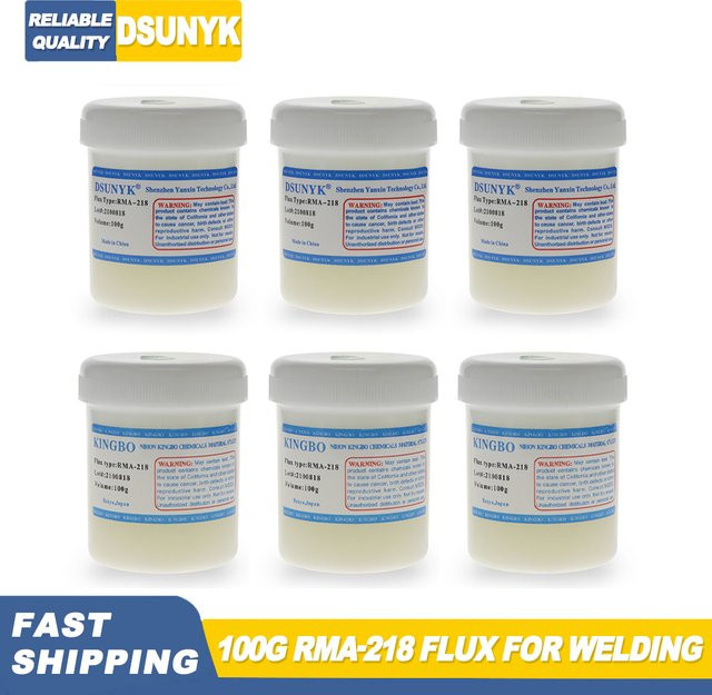 DSUNYK RMA-218 Lötflussmittel für SMD-Lötungen und Nacharbeitsstationen, 100 g - Bild 1