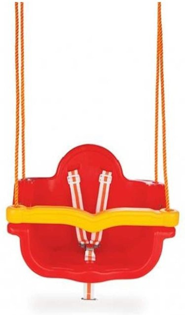 Pilsan Babyschaukel 2 in 1 06138 mit abnehmbarem Bügel und Sicherheitsgurt, Rot - Bild 1