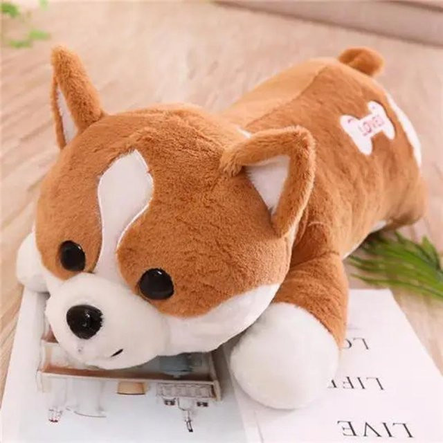 Kidsly Corgi-Hunde-Plüschtier, 80cm, ab 14 Jahren - Bild 1