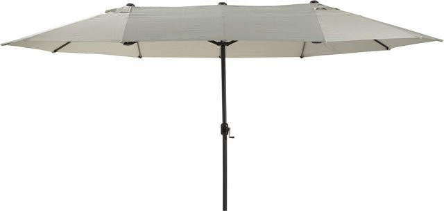 Leco Sonnenschirm Oval-Schirm DAS ORIGINAL in Grau aus Aluminium und Polyester B/T/H: 460 x 270 x 245 cm - Bild 1
