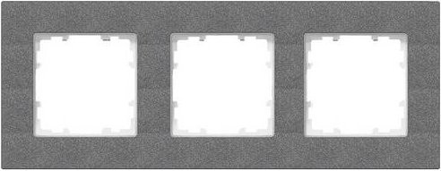 Siemens DELTA miro 3-fach Rahmen in Carbonmetallic B/H: 232 x 90 mm 5TG11132 - Bild 1