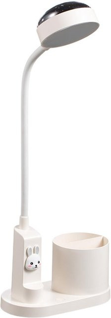 TOMTOP JMS Kreative Penlight Schreibtischlampe mit Projektionsfunktion in Weiß, wiederaufladbare Desktop-Leuchte für Arbeitszimmer und Wohnheime - Bild 1
