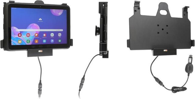Brodit KFZ-Halterung aktiv inklusive KFZ-Ladeadapter in Schwarz für Samsung Galaxy Tab Active Pro (T540/T545/T547/T547U) - Bild 1