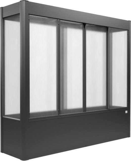 Biohort Gewächshaus Florentina Dunkelgrau-Metallic mit Polycarbonat-Verglasung 1 m² - Bild 1