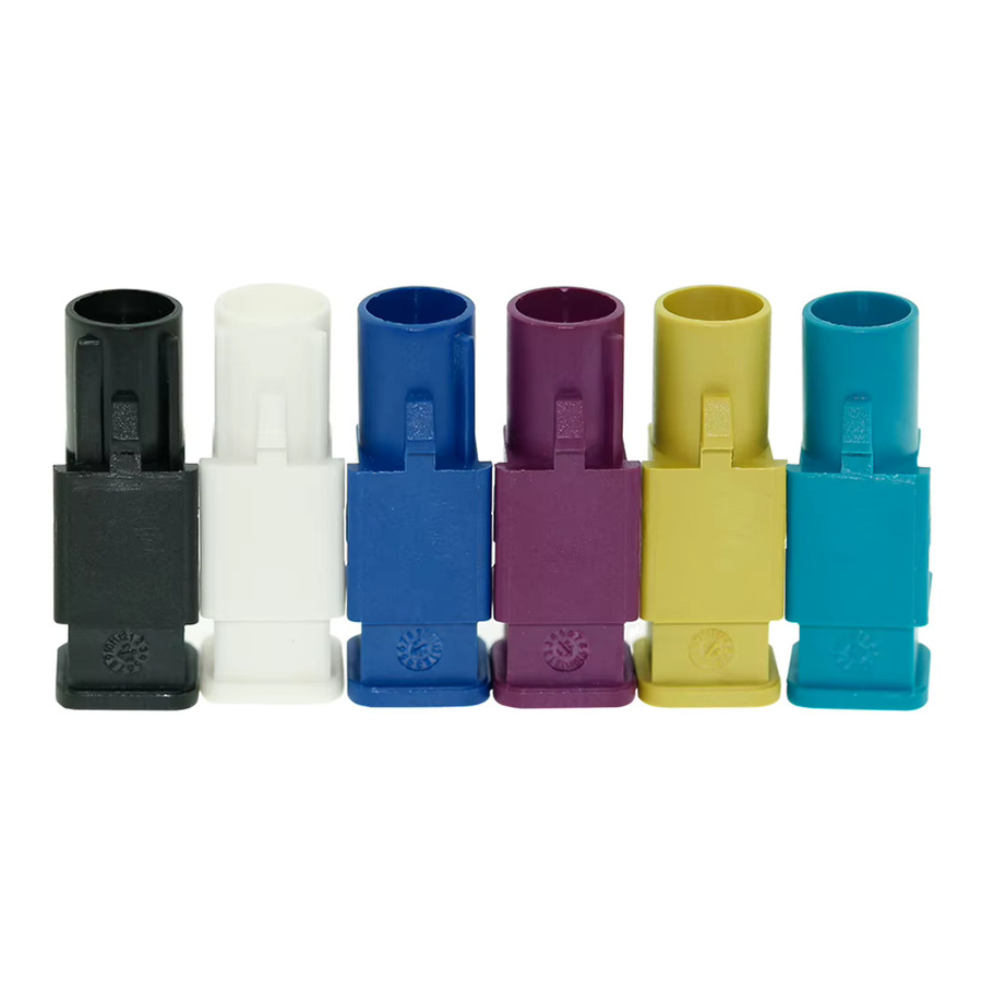 DexMRtiC Fakra RF Koaxialstecker mit SMB Lötanschluss für RG316 und RG174 Pigtail-Kabel in Multicolor - Bild 2