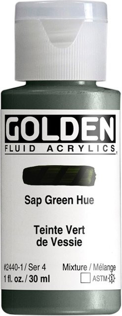Golden Fluid Acrylfarbe Saftgrün von Golden - Bild 1