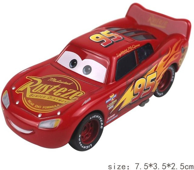 Pixar Disney Lightning McQueen Modell Spielzeugauto, 1:55, Metall, ab 4 Jahren - Bild 1
