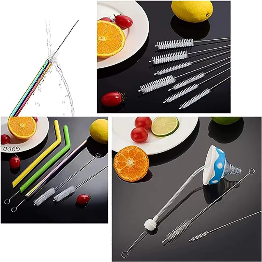 9-teiliges Trinkhalm-Reinigungsbürsten-Set mit extra langen Pfeifenreinigern für Gläser, Strohbecher, Flaschen und Tuben - Bild 3