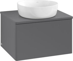 V&B Waschtischunterschrank Antao mit Beleuchtung, Anthrazit lackiert, B/T/H: 60 x 36 x 50 cm - Bild 1
