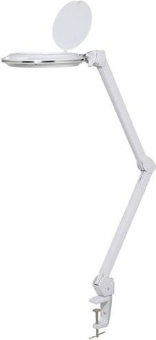TOOLCRAFT TO-8118210 UV LED Klemm-Lupenleuchte in Weiß mit 127 mm Glaslinse und 3D Vergrößerungsfaktor 1.75x - Bild 1