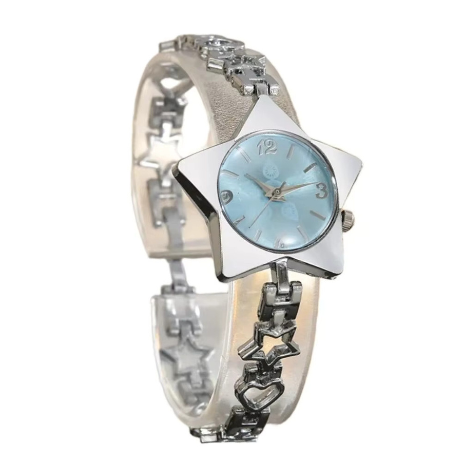 Armbanduhr Damen, Legierung, Quarz, Sternförmig, Milanaise, Kristall - Bild 3
