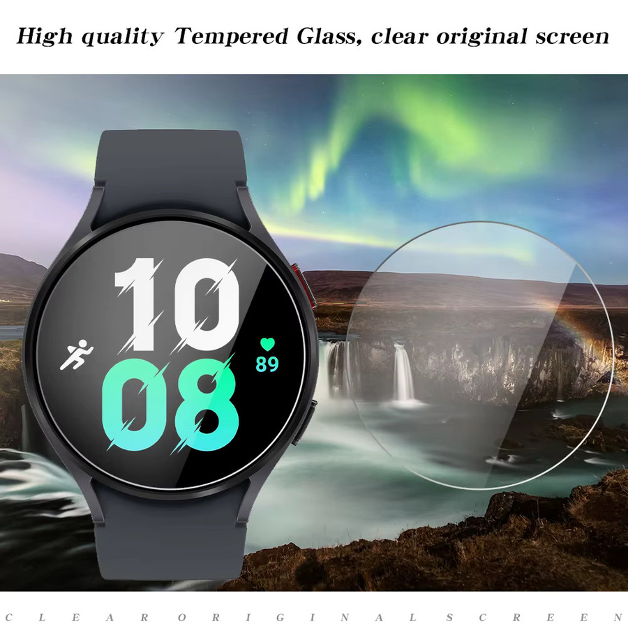 Samsung Displayschutzfolie, gehärtetes Glas, transparent, Samsung Galaxy 4/5/44/40/41/47mm - Bild 3