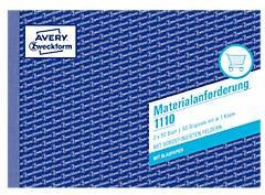 Avery Zweckform Materialanforderung 1110 Blaupapier in Weiß/Gelb, A5 - Bild 1