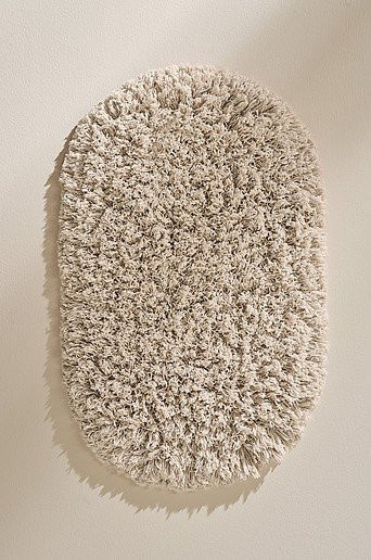 Jotex Badematte JANE oval in Weiß und Beige aus Baumwolle - Bild 1