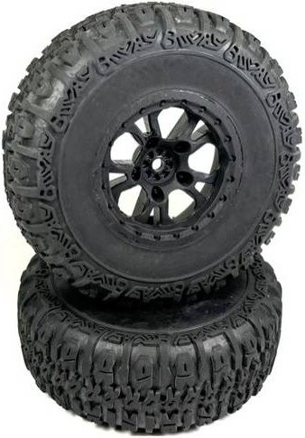 Absima Monstertruck Truggy Buggy Kompletträder offroad, Schwarz, 1:10 - Bild 1