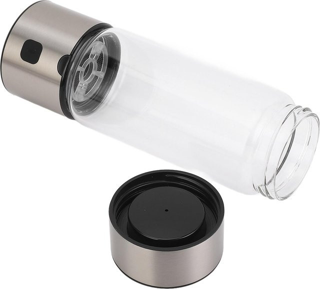 Fishine Wasserstoffwasserflasche mit 460 ml Volumen, tragbarer Wasserstoff-Generator mit 1400 ppb, grau und transparent - Bild 1
