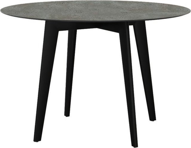 Stern Tisch Silverstar 2.0 Quartz aus Aluminium in Schwarz Matt mit runder Tischplatte Durchmesser: 110 cm - Bild 1