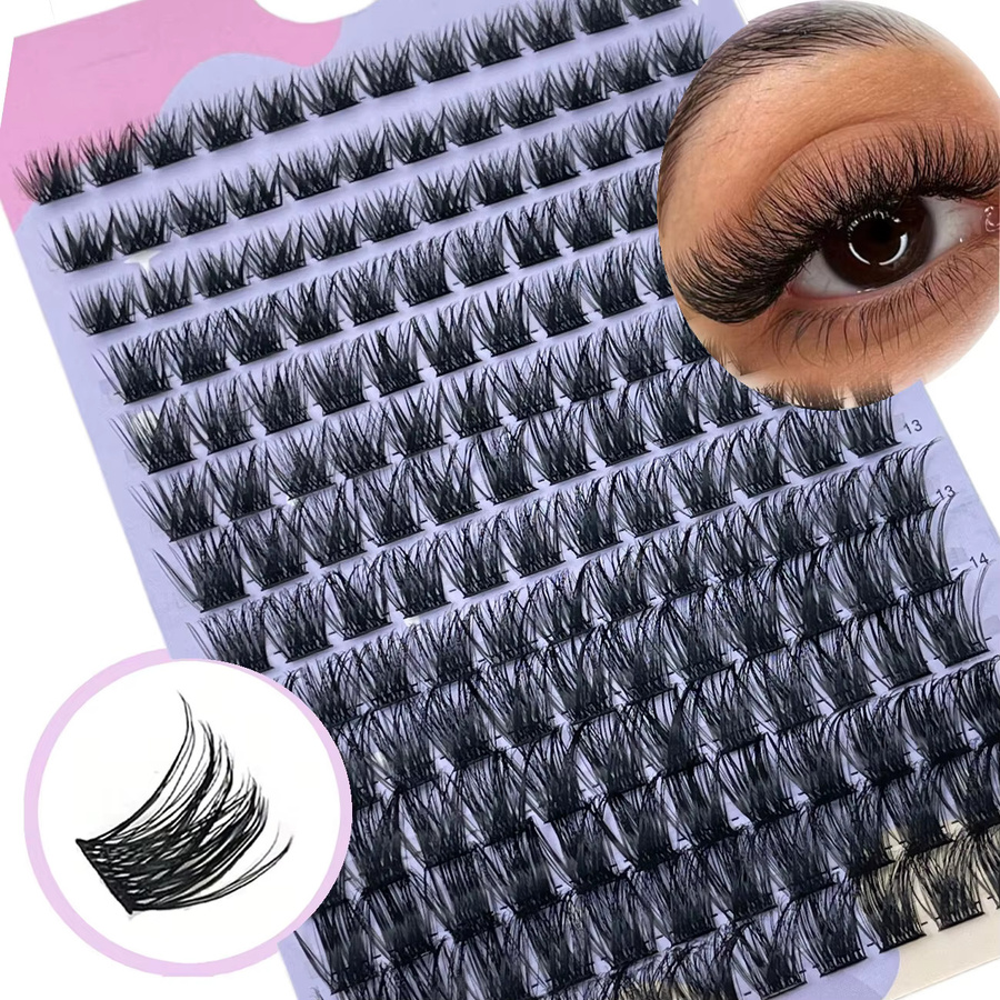 LIMEIKAI Falsche Wimpernbündel, Einzelne Cluster, Unisex - Bild 4
