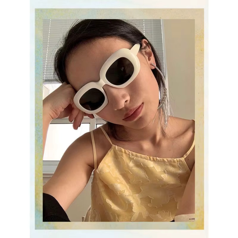 Samjune Sonnenbrille, Damen, Vollrand, Square, Kunststoff, Schwarz - Bild 3