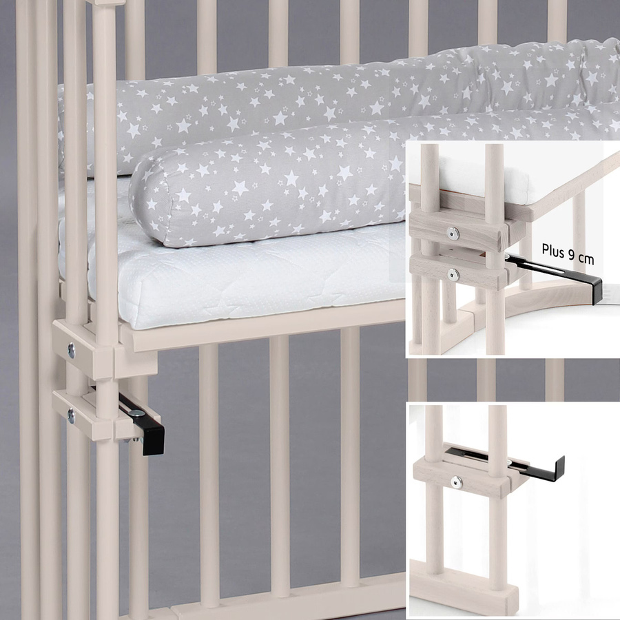 Babybay Beistellbett Original aus massiver Buche in Beige, B/T: 81 x 43 cm - Bild 1
