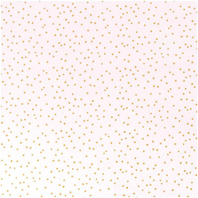 Rico Design Stoff in Rosa mit goldenen Punkten, Breite: 140 cm - Bild 1