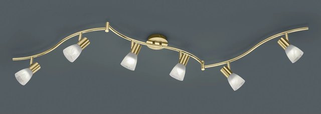 Trio Levisto LED-Schienenspot Set 6er Messing matt - Bild 1