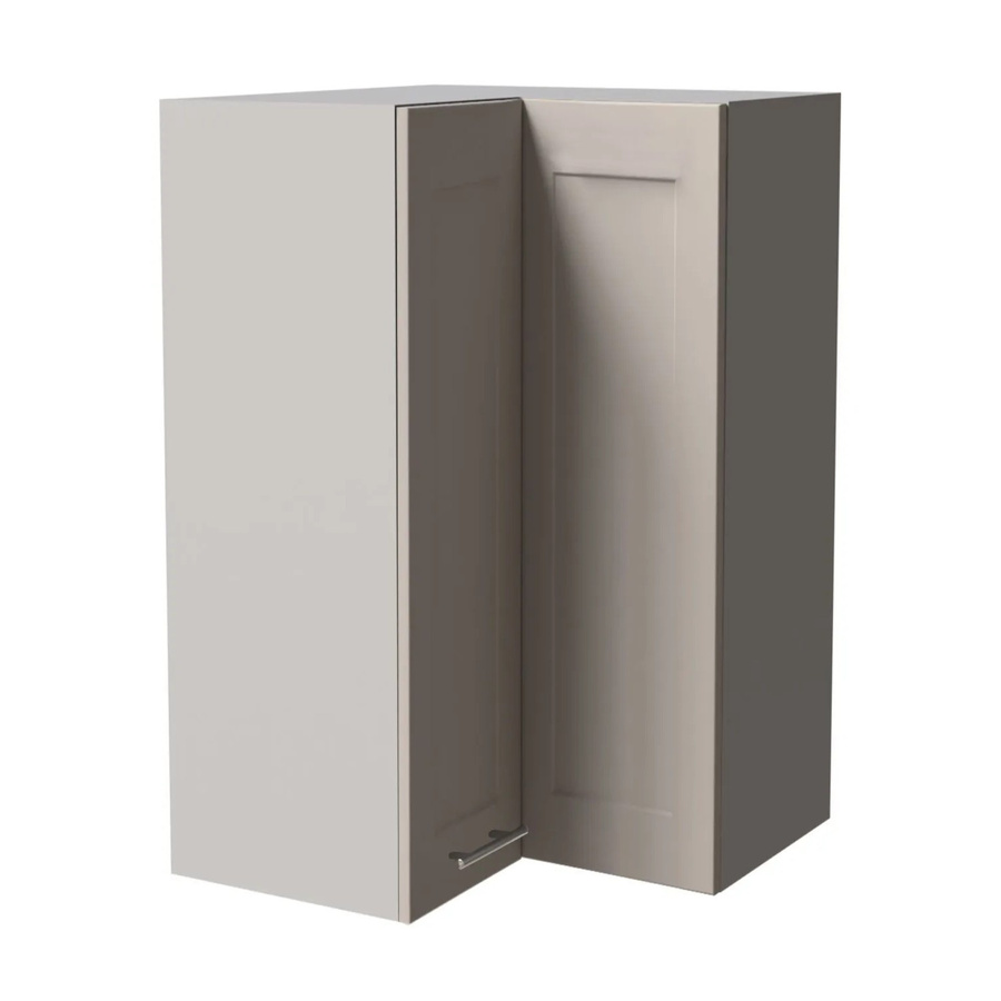 Eckhängeschrank Feldmann-Wohnen Oslo in Grau Kaschmir Matt, B/T/H: 60 x 60 x 96 cm - Bild 2