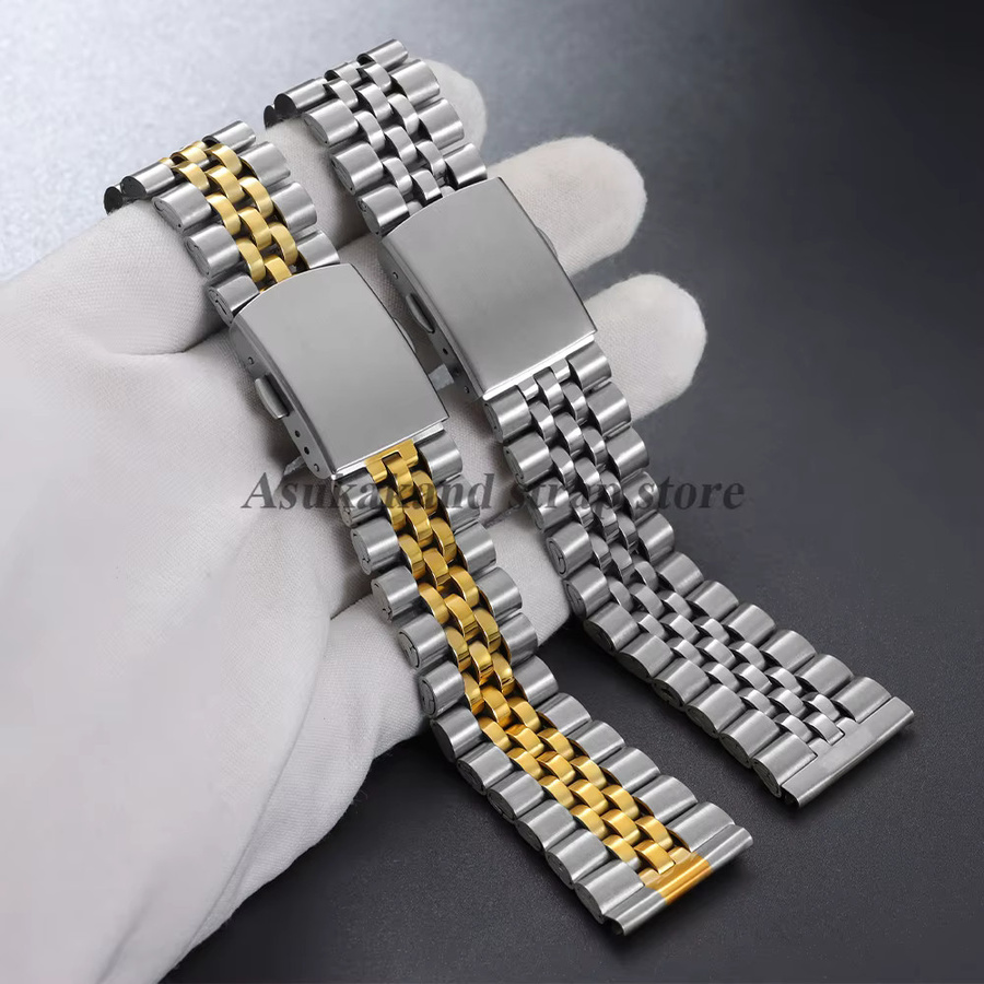 Uhrenarmband Jubilee Edelstahl, Faltschließe, Unisex - Bild 2