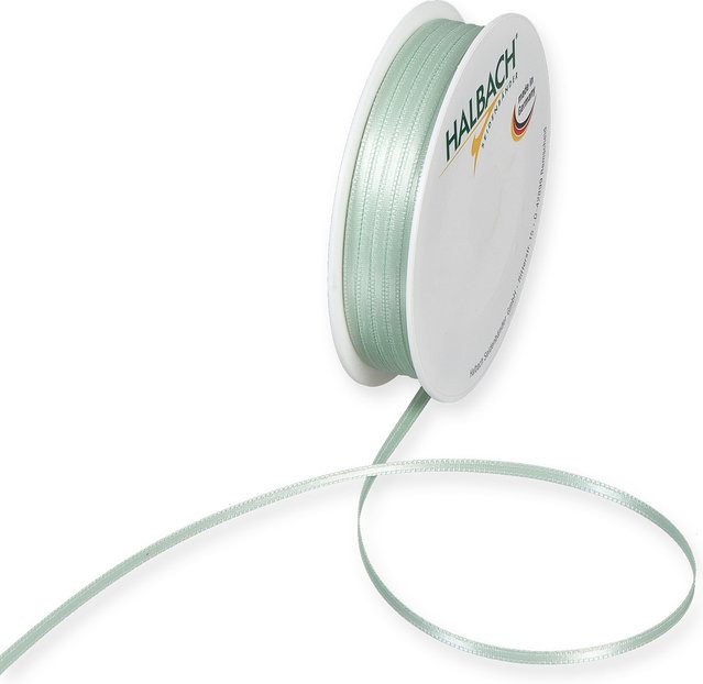 Halbach Satinband aus Polyester in Mint, Breite: 0,3 cm, Länge: 10 m - Bild 1