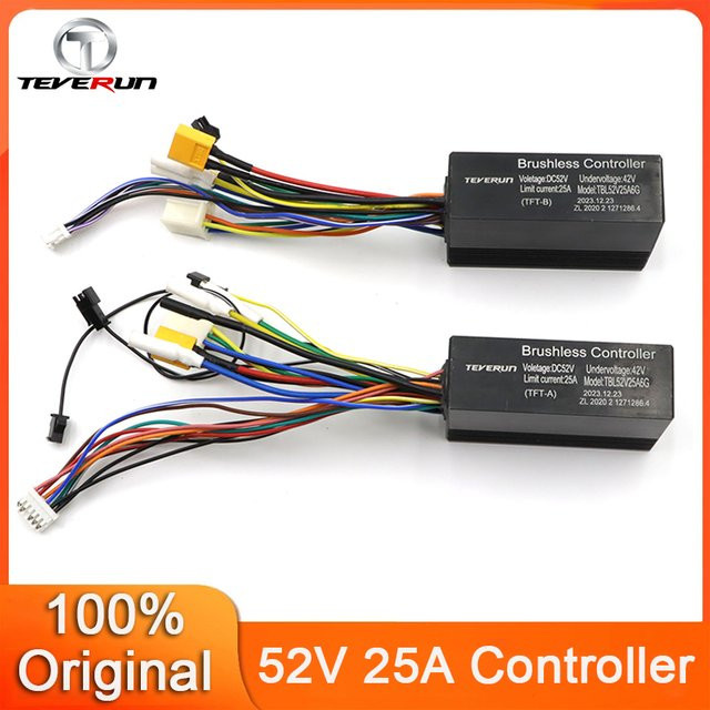 Teverun Original Fighter Mini 52V 25A Controller mit TFT-Display und App-Steuerung 2023 Version in Schwarz für Elektroroller Ersatzteile - Bild 1