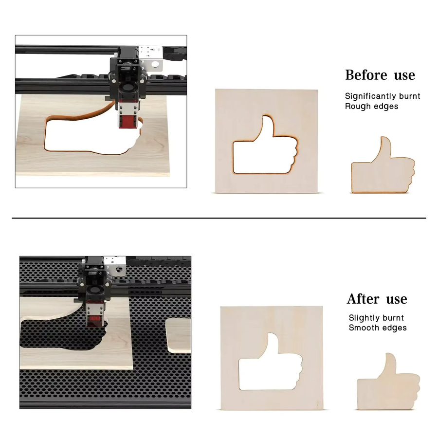 NEJE Wabenplatte Arbeitsplattform für Laser Gravierer und Laser Cutter in Schwarz B/T: 40 x 40 cm - Bild 5