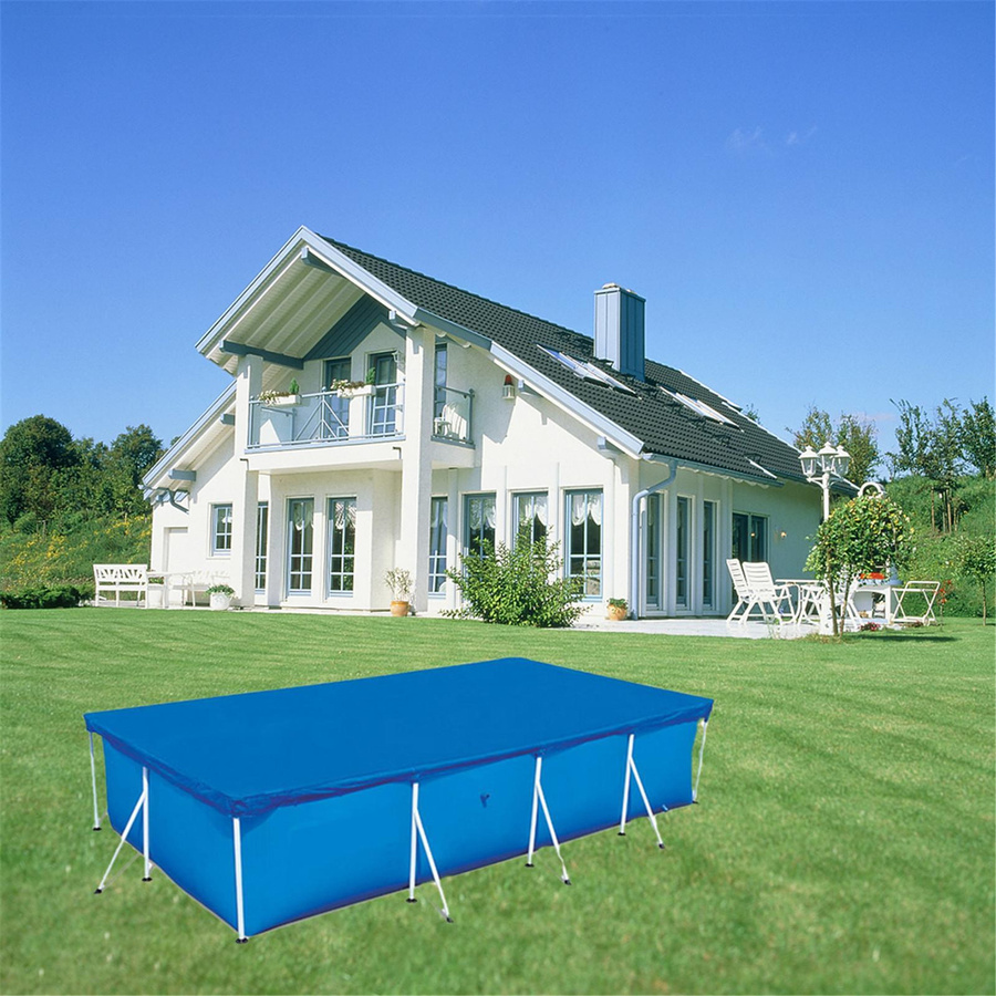 CosyHome Poolabdeckung aus Polyester in Blau, rechteckig, B/T: 220 x 220 cm - Bild 3