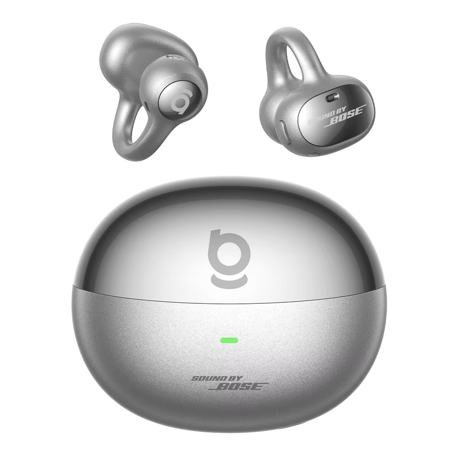 Baseus Inspire XC1 Sound by Bose Ohrclip-Kopfhörer, kabellose Bluetooth 6.1 Open-Ear-Kopfhörer im Ohrring-Design mit 4 Mikrofonen, Schwarz/Silber - Bild 5