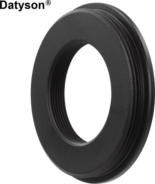 Datyson M42 x 1mm auf C-Mount Adapter aus Metall in Schwarz für Astrofotografie - Bild 1
