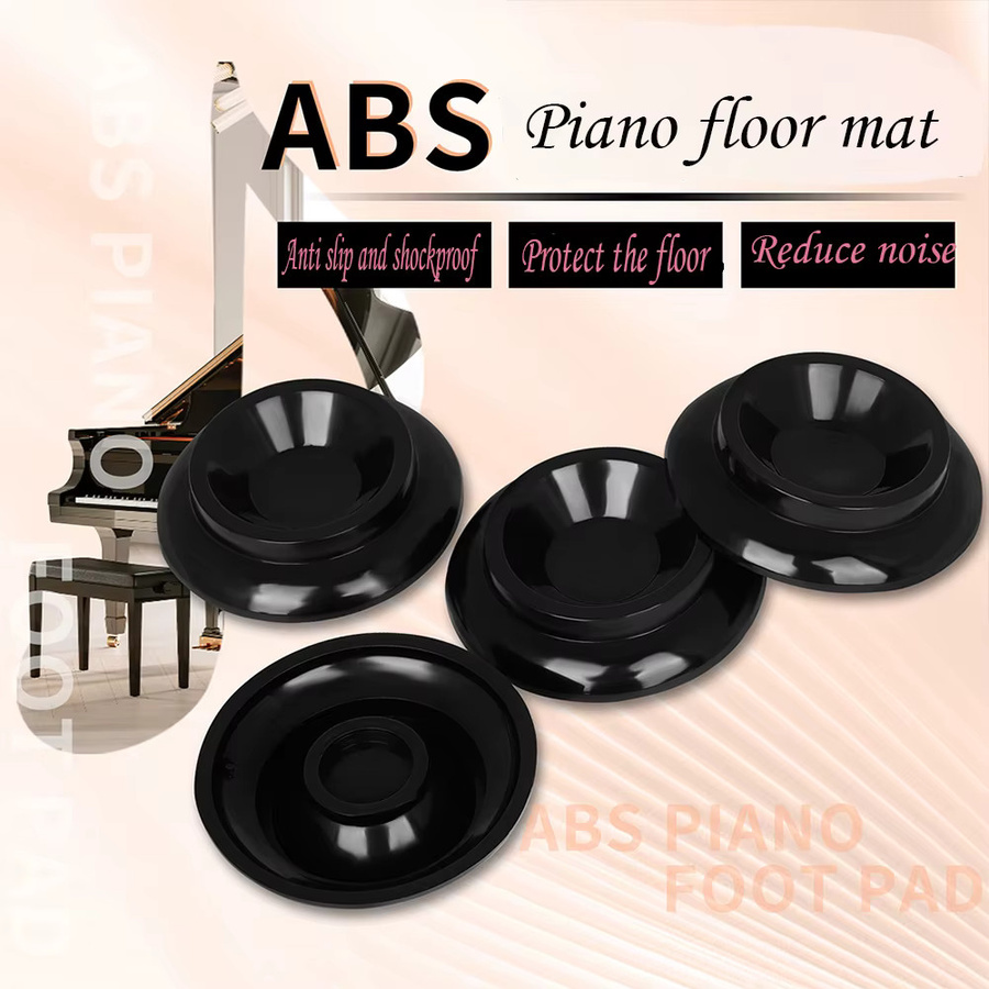 SLADE ABS-Klavier-Bodenmatte in Schwarz, rutschfest und geräuschreduzierend - Bild 1