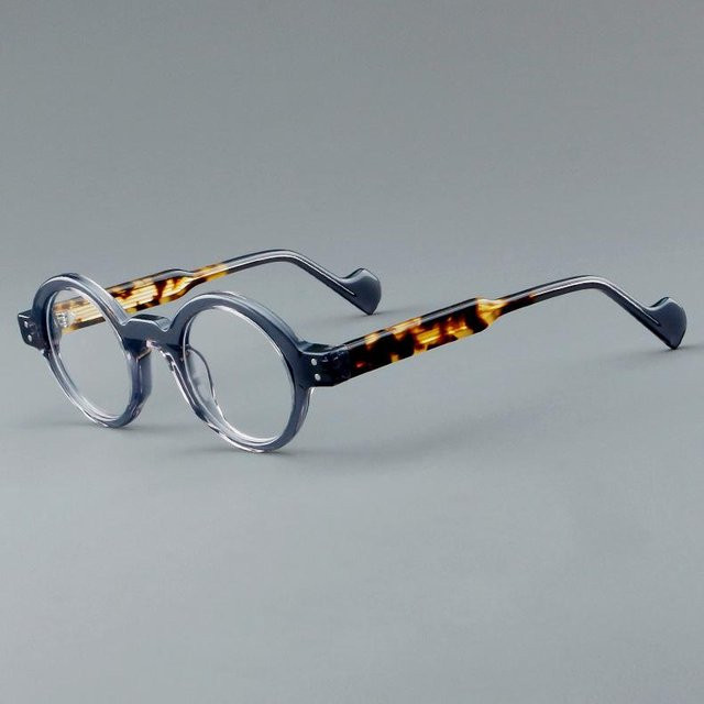 Bai Fen Bai Electronic 3C Korrekturbrille, Acetat, Vollrand, Rund, Unisex, grau - Bild 1
