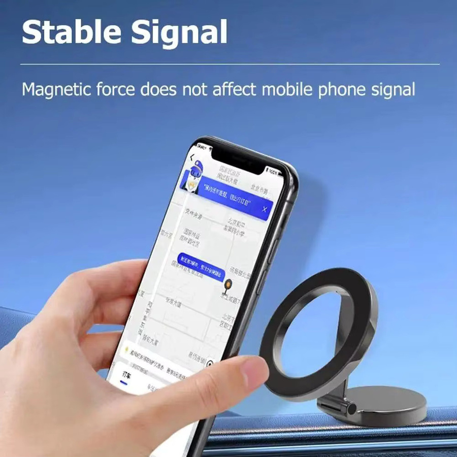 Magnetischer Universal-Autotelefonhalter in Schwarz für MagSafe und iPhone 12 bis 15 - Bild 2