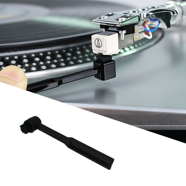 Antistatische Stylus-Bürste in Schwarz zur Reinigung der Phono-Nadel für deinen Vinyl-Plattenspieler - Bild 1