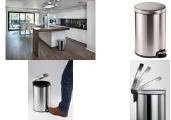 Durable Treteimer Edelstahl rund Silber 20 Liter mit Soft Close und herausnehmbarem Inneneimer - Bild 1