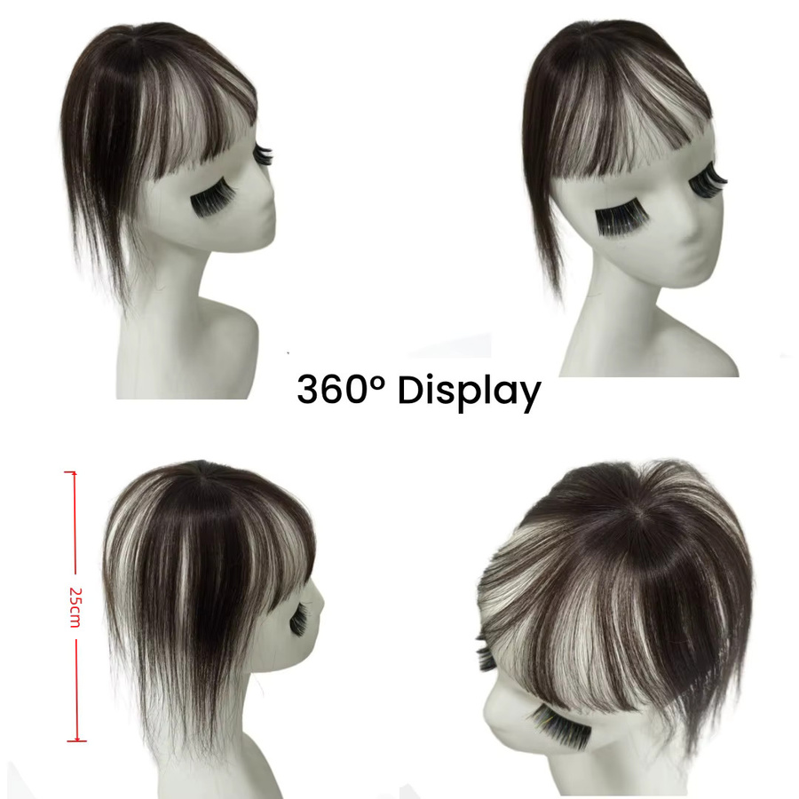 Anemone 3D-Pony aus Echthaar, Fransenverlängerung für Damen - Bild 4