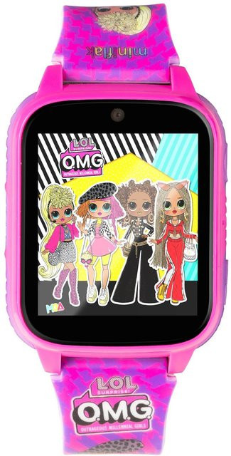 Miniflak Digitaluhr, Kinder, pink, Silikon, 36 mm - Bild 1