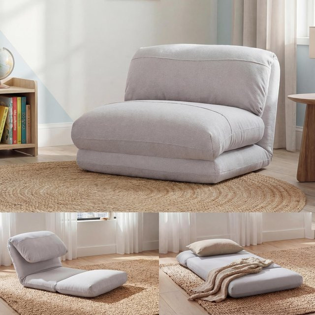 Schlafsessel MCW E68 als Funktionssessel und Relaxsessel in Beige mit Stoffbezug - Bild 1