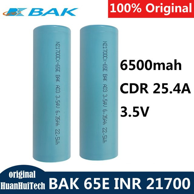 BAK 65E wiederaufladbare Lithium-Batterie mit 6500 mAh und 3,5 V in Blau - Bild 1