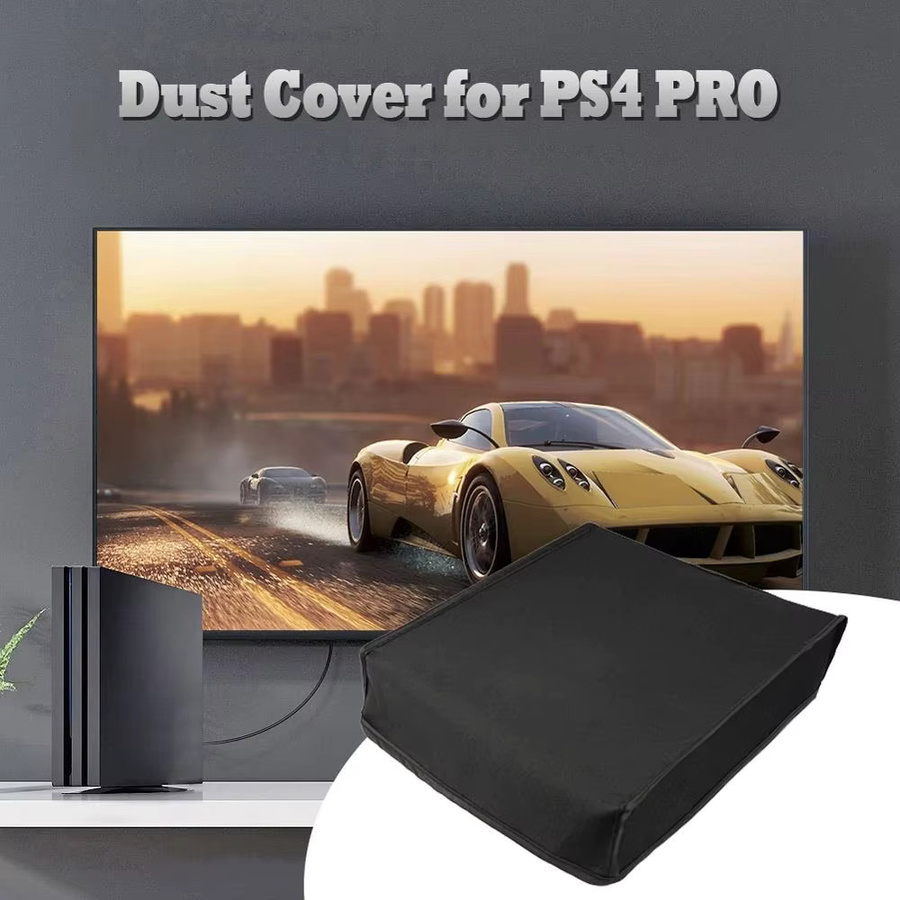 Sony PlayStation 4 PS4 Staubschutzhülle aus Oxford-Stoff in Schwarz - Bild 4