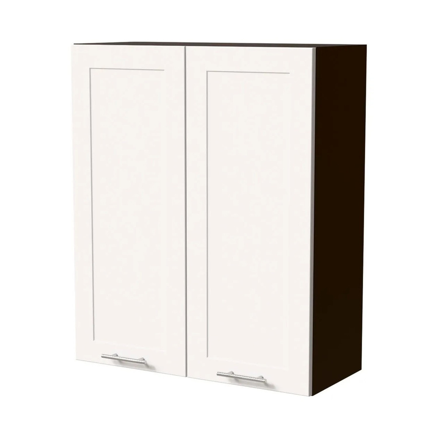 Feldmann-Wohnen Hängeschrank Oslo W4 Küchenschrank in Lava und Weiß Matt mit Soft-Close-Türen, B/T/H: 80 x 32,5 x 96 cm - Bild 2