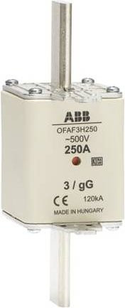 ABB NH-Sicherung 1X 250A 500V in Weiß - Bild 1
