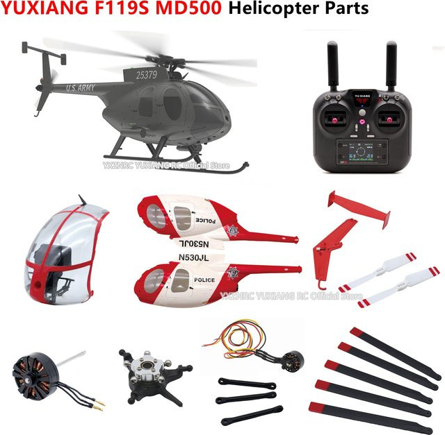 YUXIANG F119S MD500 RC Hubschrauber Zubehör, Kunststoff - Bild 1