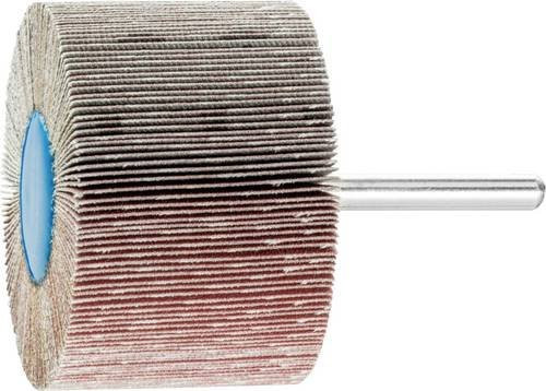 PFERD Korund Fächerschleifer A240 für Feinschliff und Finish, Durchmesser: 60 mm, Breite: 40 mm, Schaft-Durchmesser: 6 mm, 10 Stück, Multicolor - Bild 1